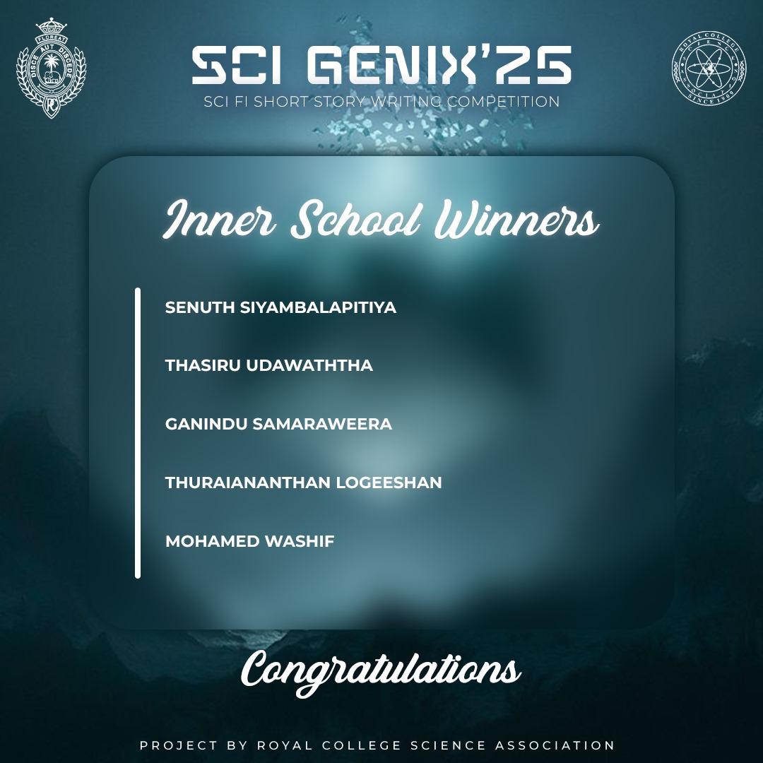 SCI GENIX'25 - Inner School Winners