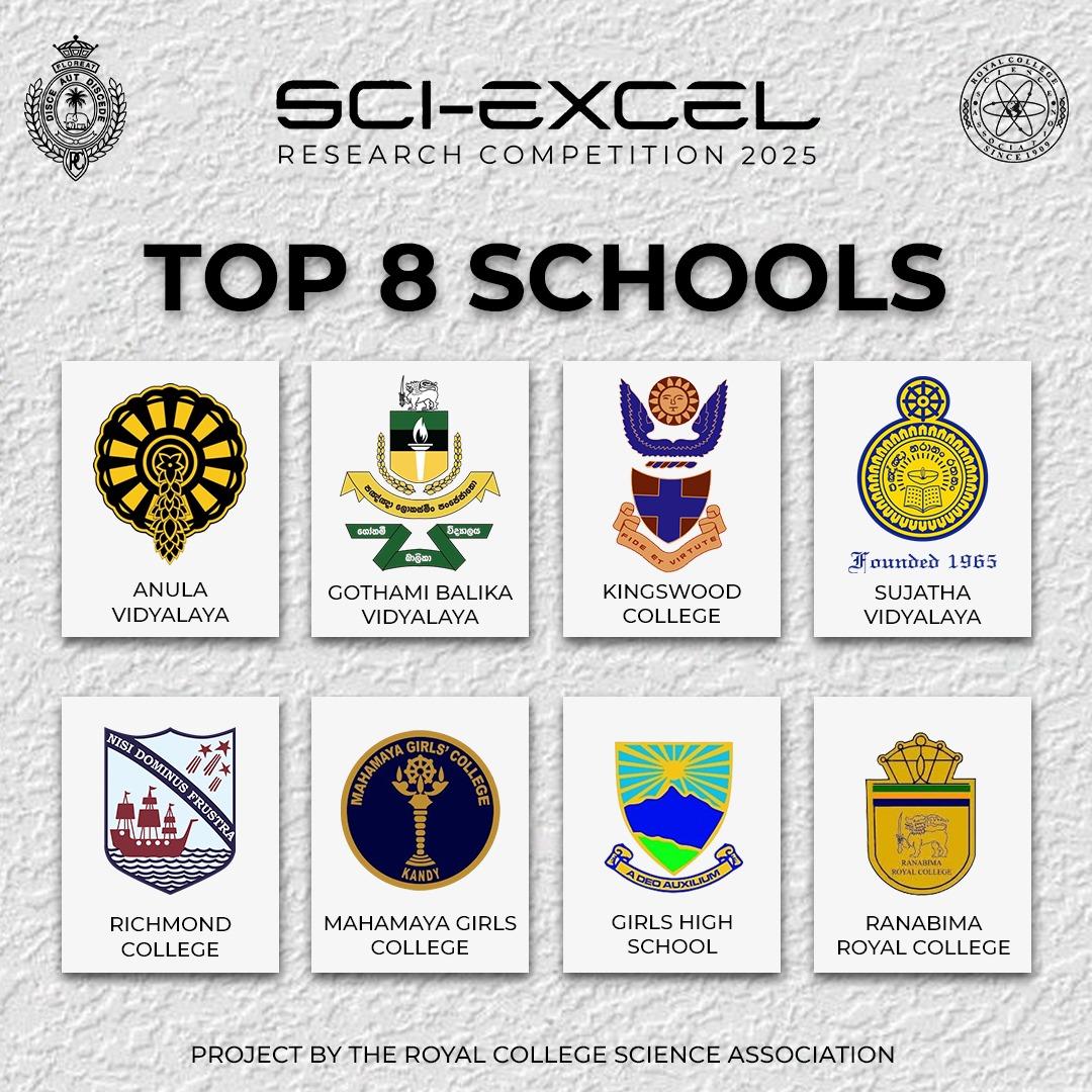 SCI EXCEL'25 - Top 8 Schools